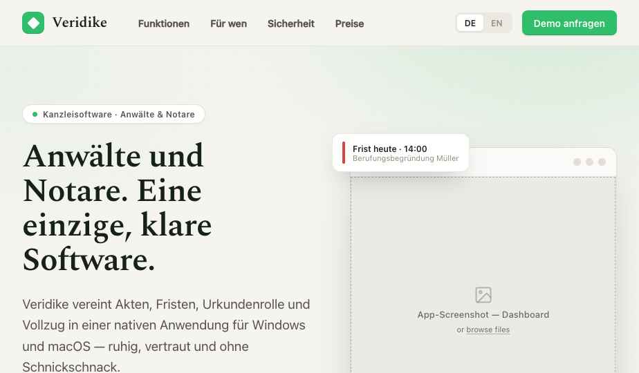Veridike — Akte