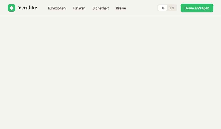 Veridike — Dashboard